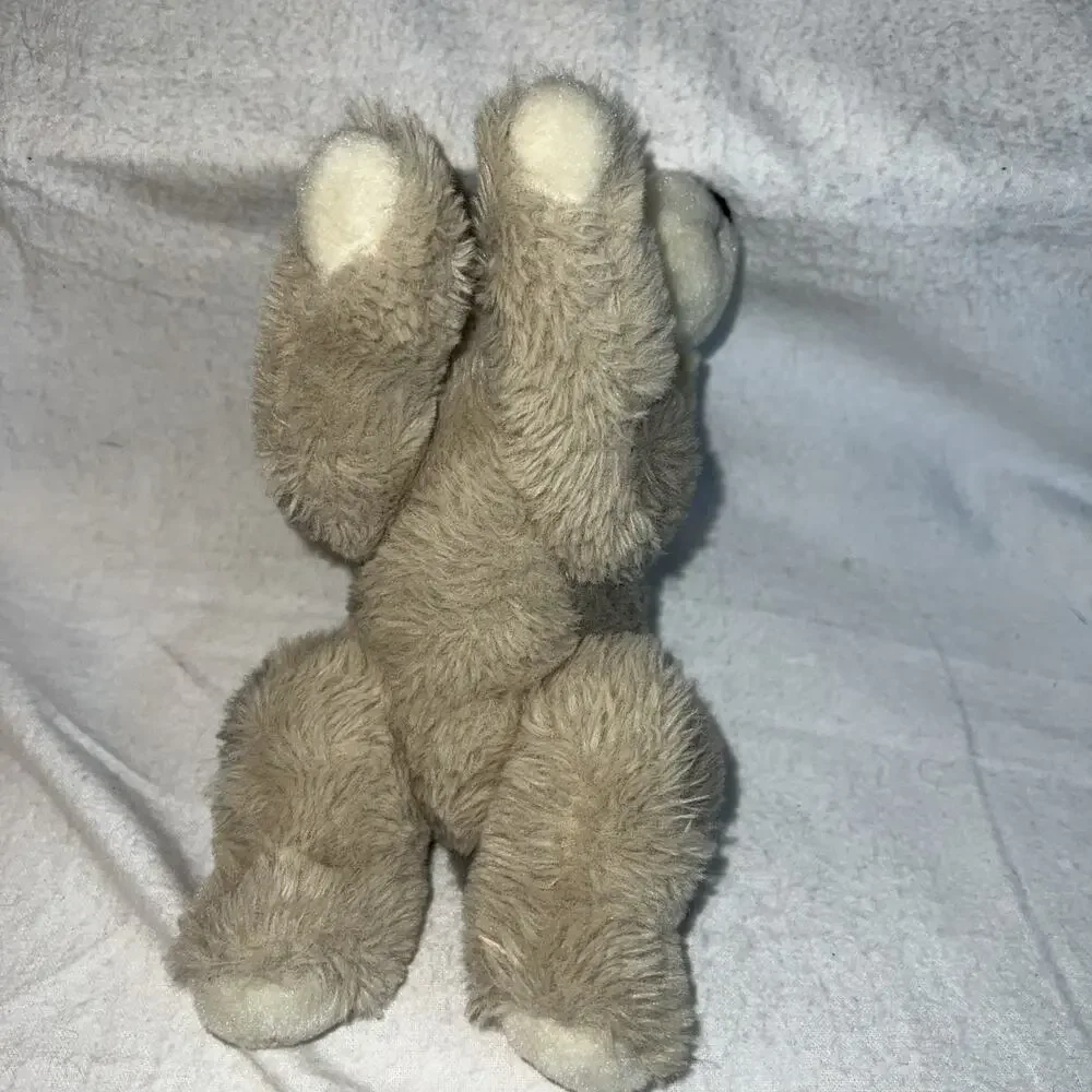 WILD REPUBLIC EcoKins Mini Wolf Stuffed Animal‎ 8 inch Plush Laying CLEAN